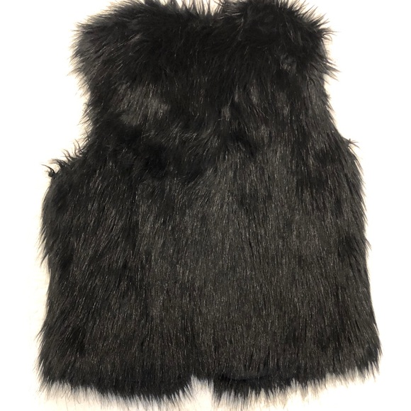 ChicWish Faux Fur Black vest Sz S - Picture 3 of 5